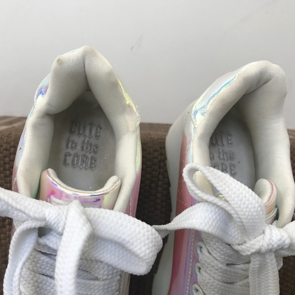 Dolls Kill LALA Hologram Platform Sneaker 5 - Picture 10 of 11